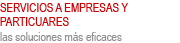 Servicios a Empresas y Particulares